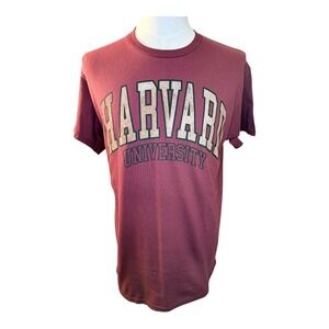 Harvard University T-Shirt Maroon Graphic Print Short Sleeve Top Size Medium NWT